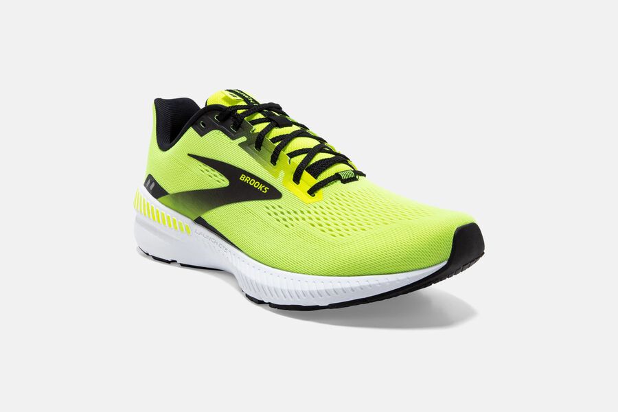 Brooks Israel Launch GTS 8 Road Running Shoes Mens - Green/Black - ISB-974321